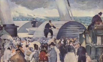 Édouard Manet œuvres - Embarquement après Folkestone Édouard Manet